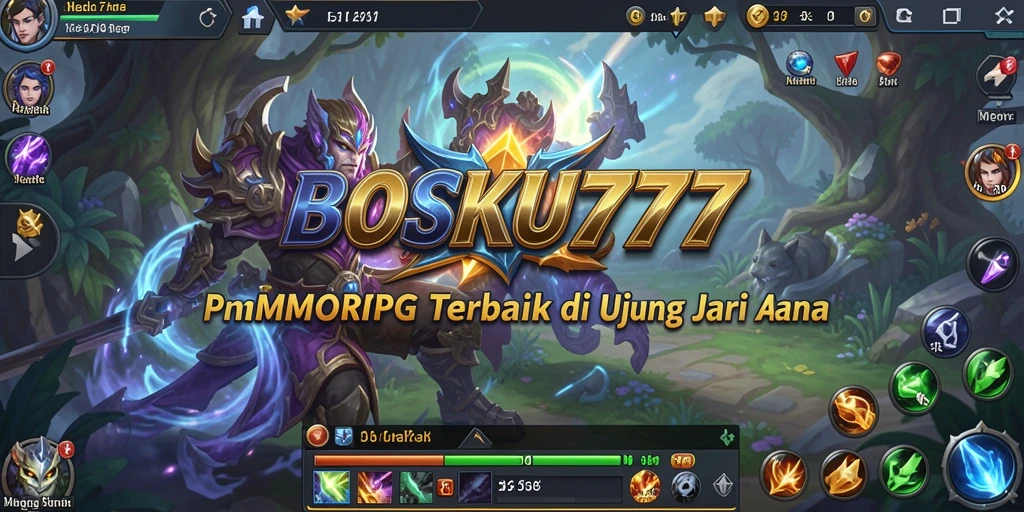 Tampilan gameplay seru di dunia fantastis BOSKU777.