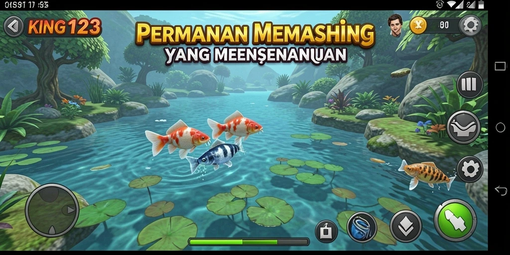 Tangkapan besar dalam permainan KING123 di lokasi memancing yang indah.