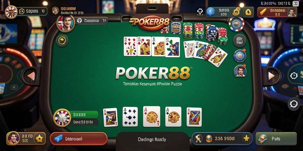 Tampilan gameplay POKER88 yang menarik dan menantang.