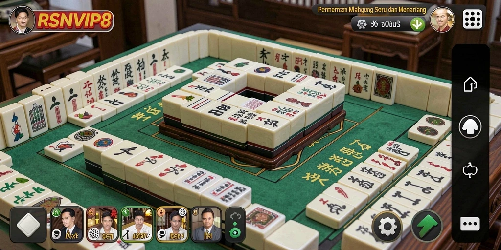 Tampilan gameplay menarik dari RSNVIP8 saat bermain Mahjong.