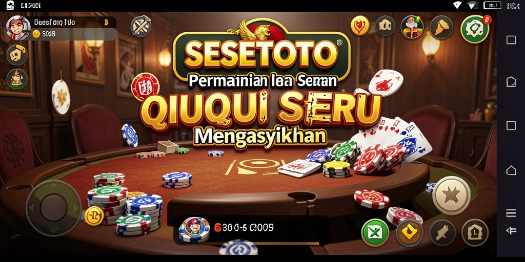Tangkapan layar game SESETOTO menunjukkan momen seru permainan QiuQiu.