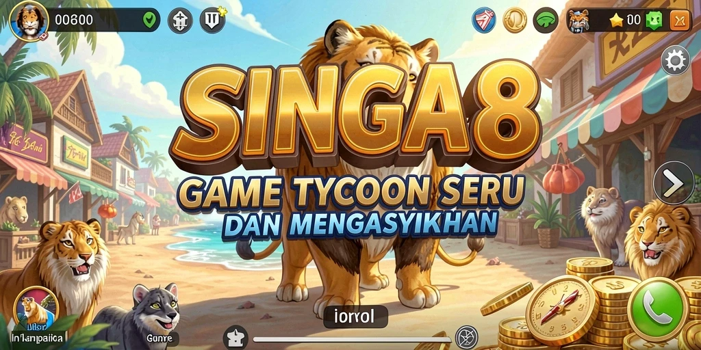 Gameplay SINGA8 yang menarik dalam dunia Tycoon.