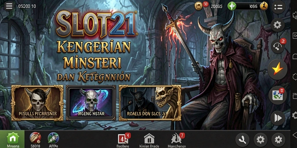 Tangkapan layar menunjukkan aksi menegangkan dalam SLOT21.