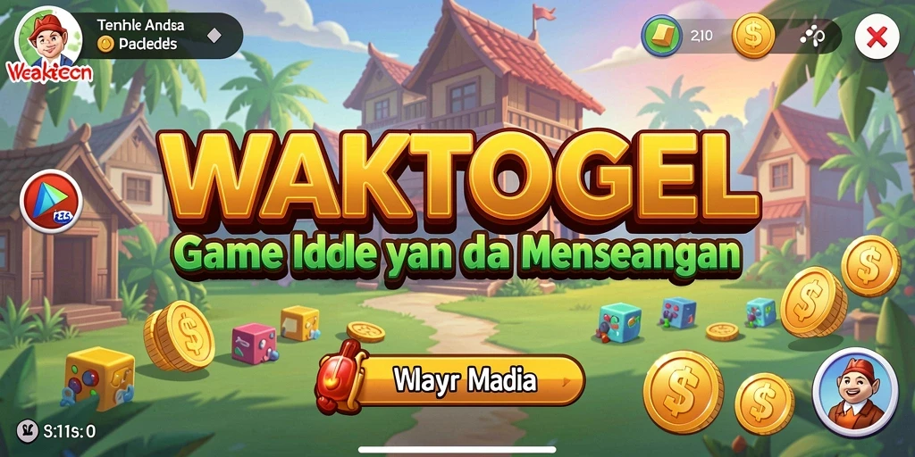 Tampilan gameplay WAKTOGEL yang menarik dan penuh warna.