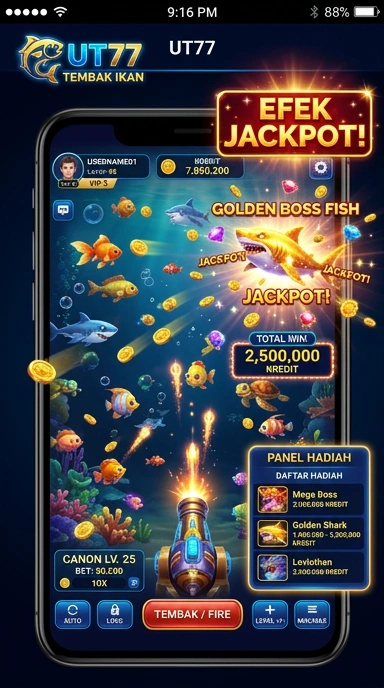 Skrinsut proses unduh yang sederhana di ut77.